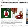 12 Festive Nail Polish Colors for Christmas